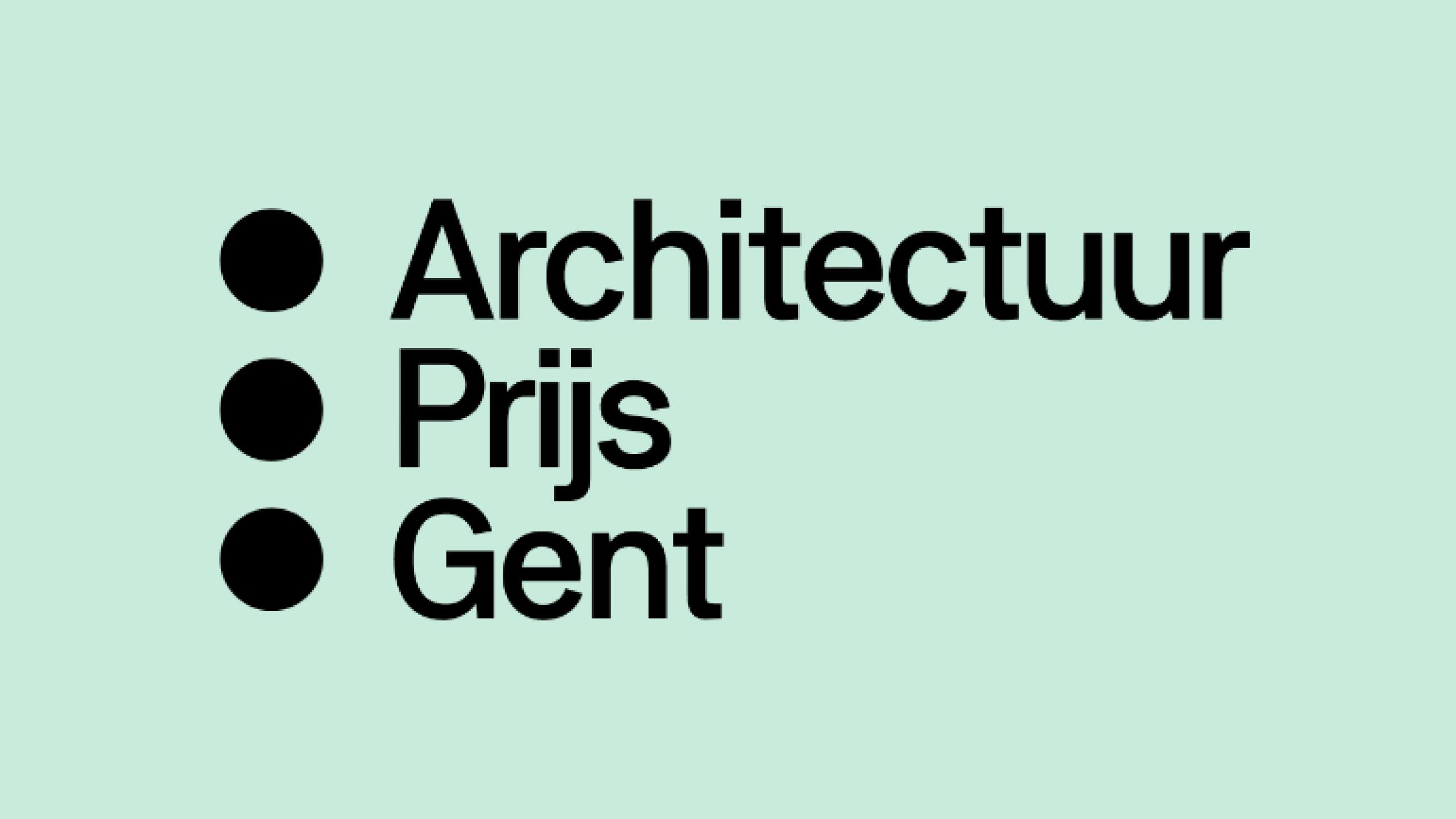 Dien je project in voor de Architectuur Prijs Gent 2024